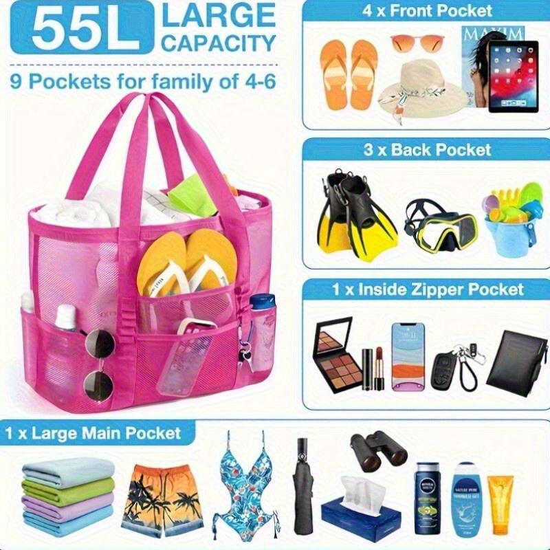 Beach Bags Sandproof Mesh Beac – Dry Bag Roll Top Bewertung und Preis