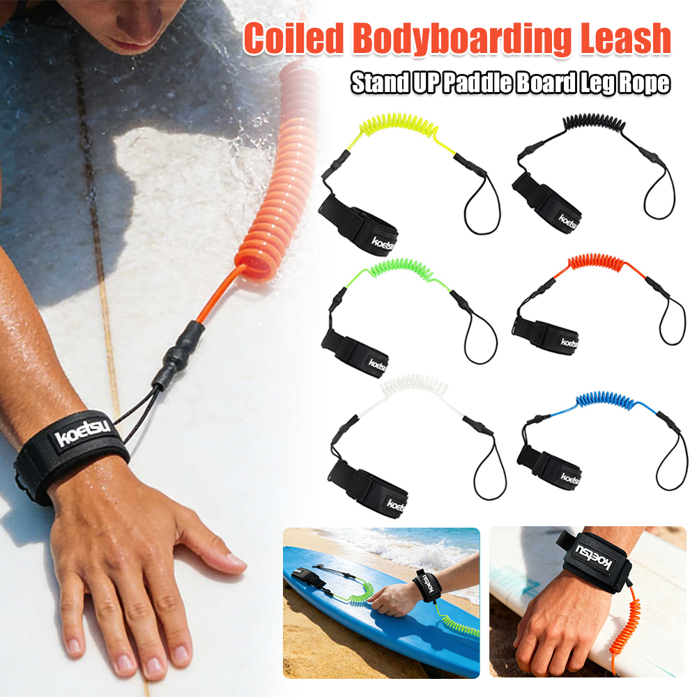 Coiled Bodyboarding Leash TPU  – Stand Up Paddle Leash Bewertung und Preis
