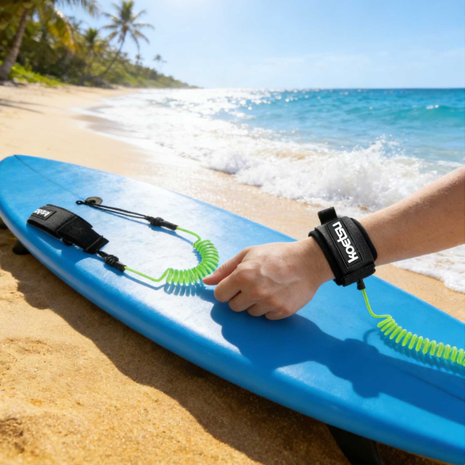 Coiled Bodyboarding Leash TPU  – Stand Up Paddle Leash Bewertung und Preis