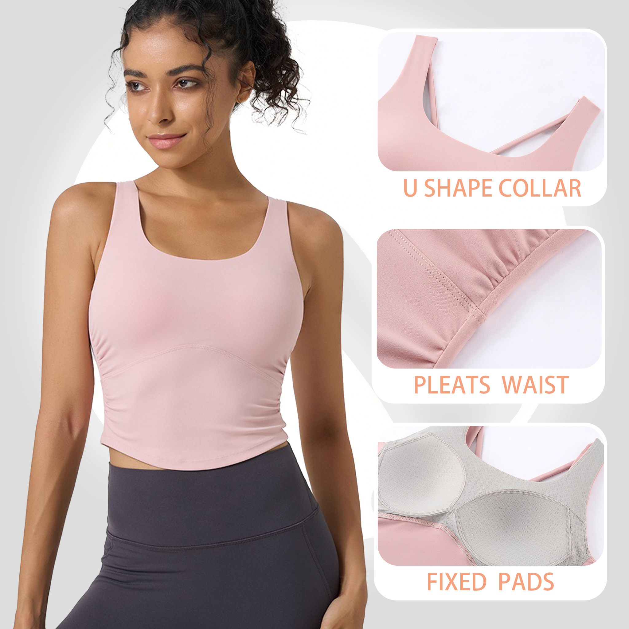 Women's Fixed Cup Yoga Sports  – Aquatic Sports Bra Bewertung und Preis