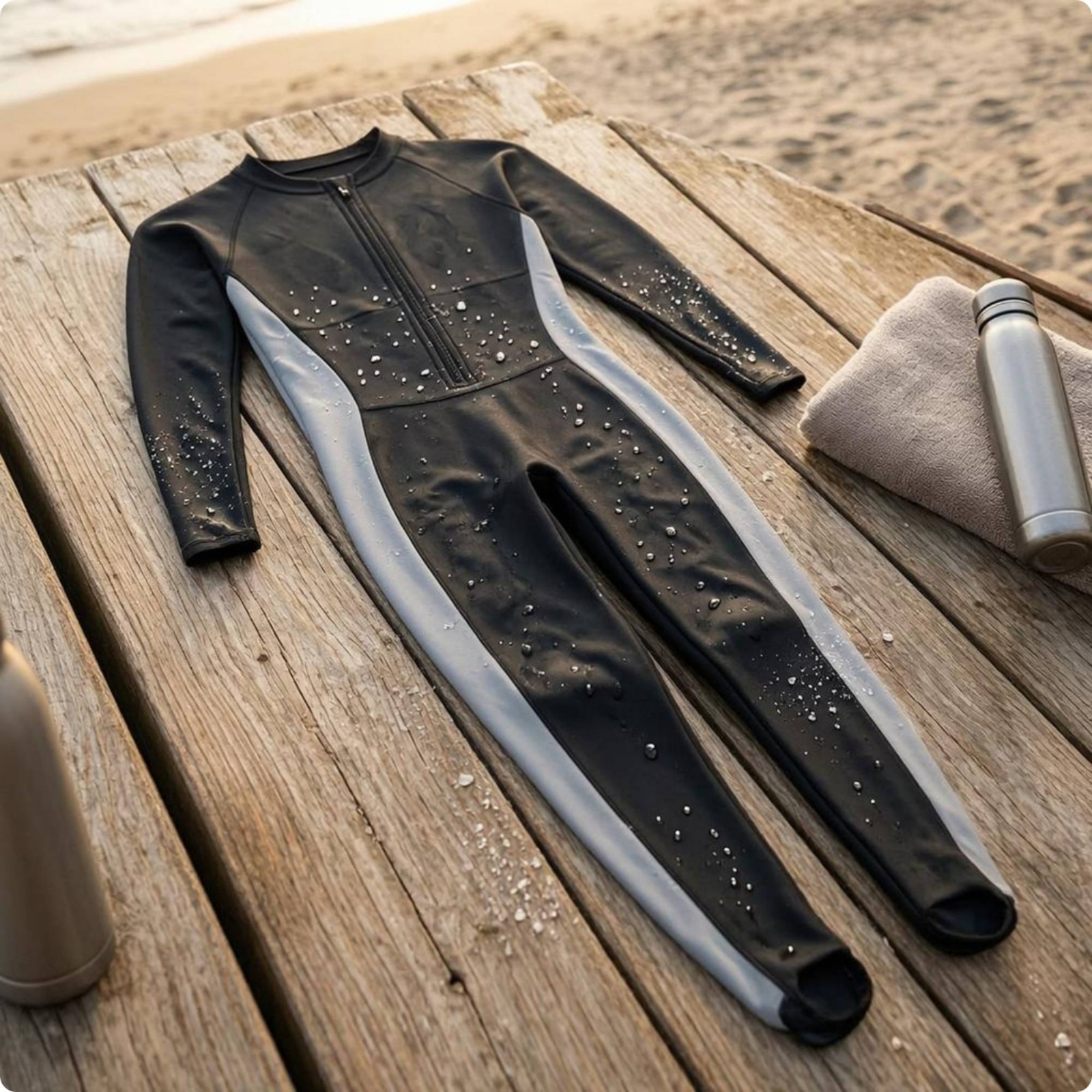 Zip Front Long Sleeve Rash Gua – Aquatic Sports Wear Bewertung und Preis