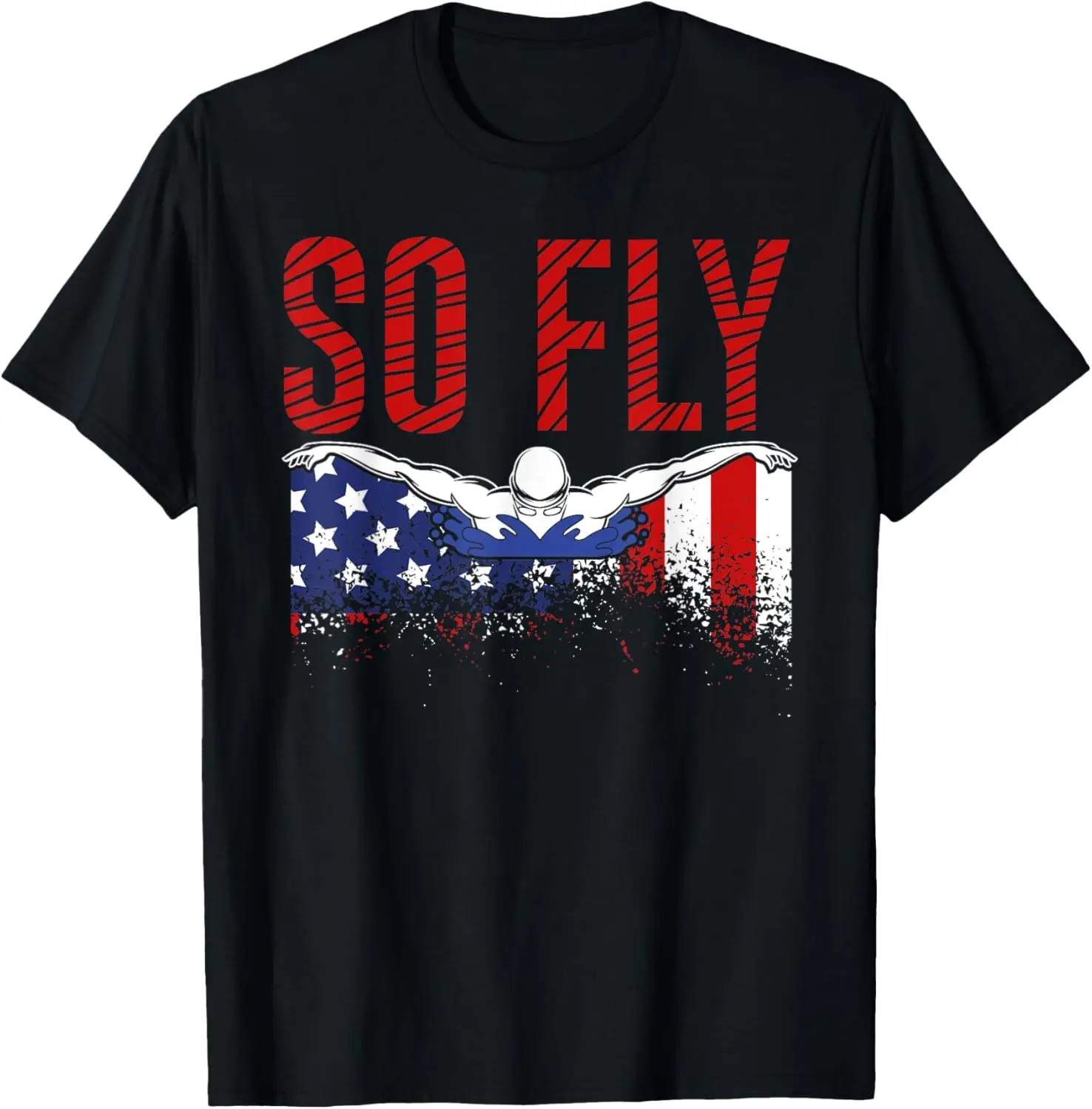 New t-shirt - So Fly USA Swimm – Aquatic Sports Teams Bewertung und Preis