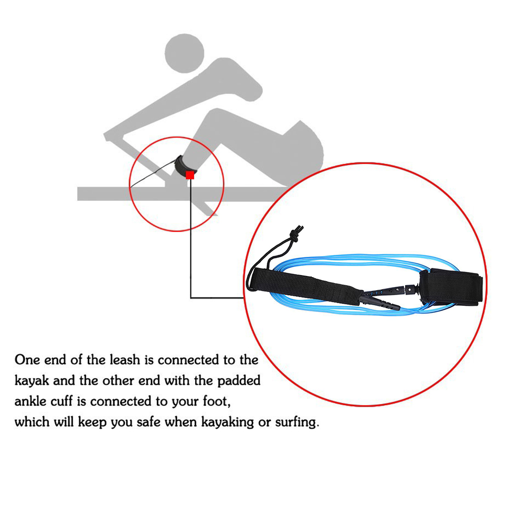 6ft 5.5MM TPU Surfboard Ankle  – Stand Up Paddle Leash Bewertung und Preis
